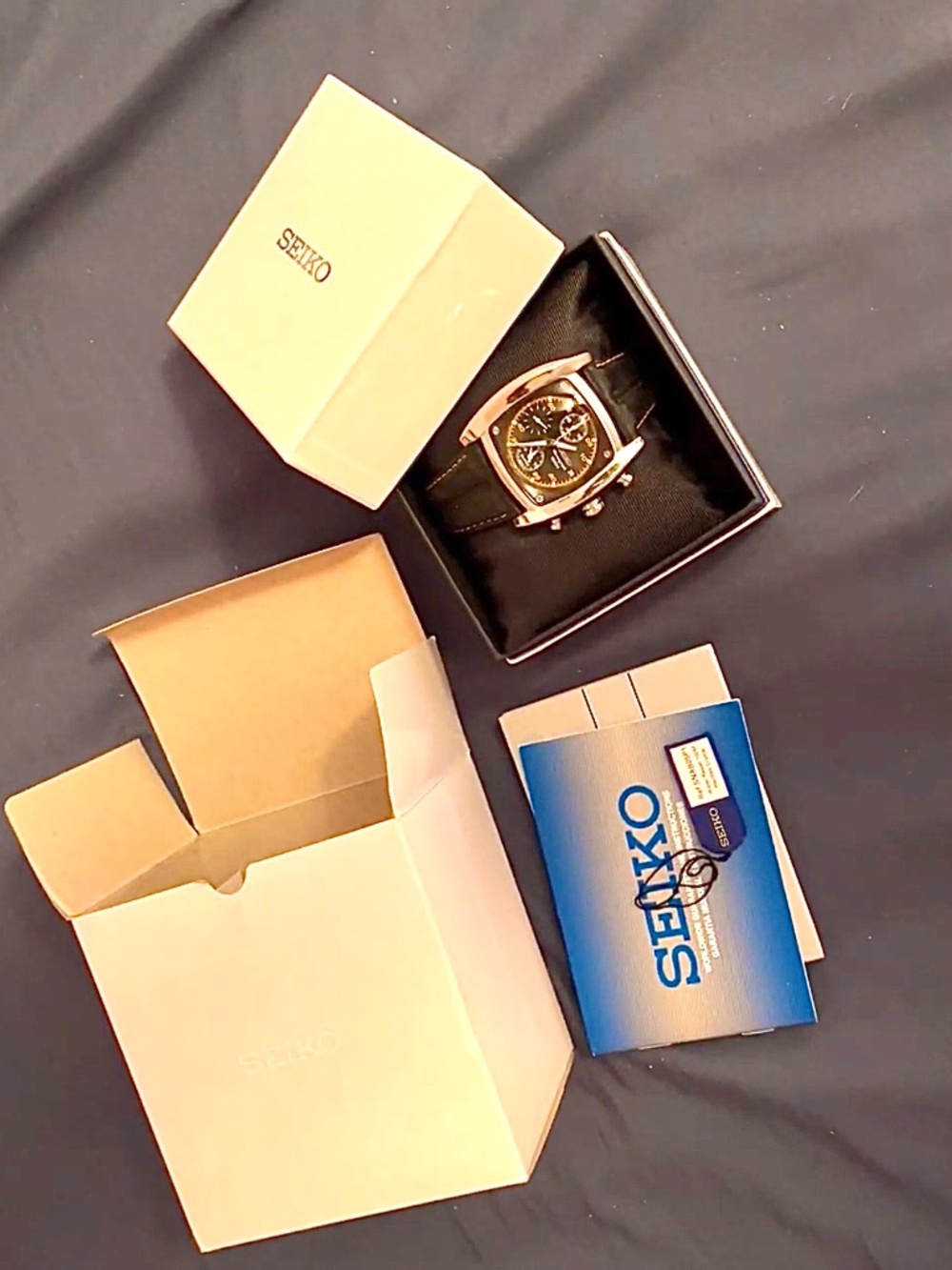 Seiko rare vintage square case chronometer w alarm - Picture 4 of 5